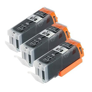 Canon Compatible PGI670XL Black Triple Pack