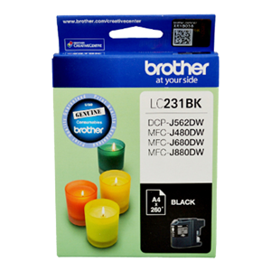 Genuine Brother LC231BK Ink Cartridge - Black