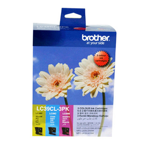 Genuine Brother LC39 Ink Cartridge 3 Pack - Colour