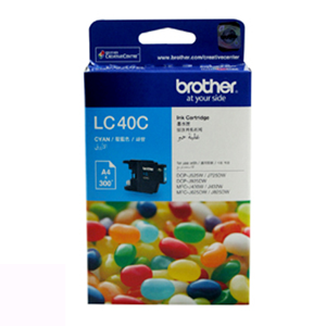 Genuine Brother LC40C Ink Cartridge - Cyan 300 Pages