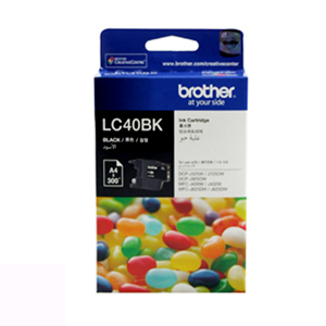 Genuine Brother LC40BK Ink Cartridge - Black 300 Pages