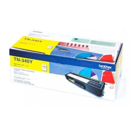 Brother Genuine TN340Y Yellow Toner Cartridge