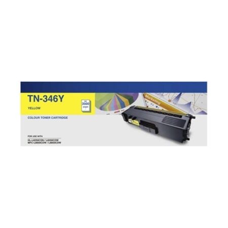 Brother Genuine TN346Y High Yield Yellow Toner