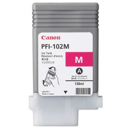 Canon Genuine PFI102M Magenta 130ml Ink Tank