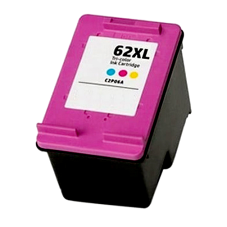 Compatible HP 62XL Hi-Yield Colour Ink Cartridge 600 Pages - C2P07AA