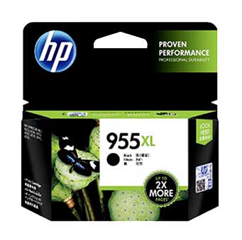 HP Genuine 955XL Black Hi Capacity Ink Cartridge - L0S72A