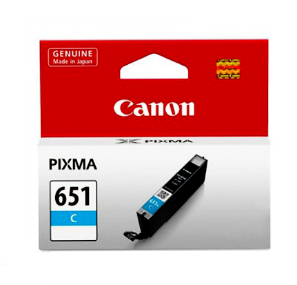 Genuine Canon CLI651 Cyan Ink Cartridge