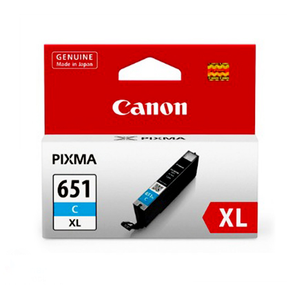 Genuine Canon CLI651XLC Hi-Yield Cyan Ink Cartridge