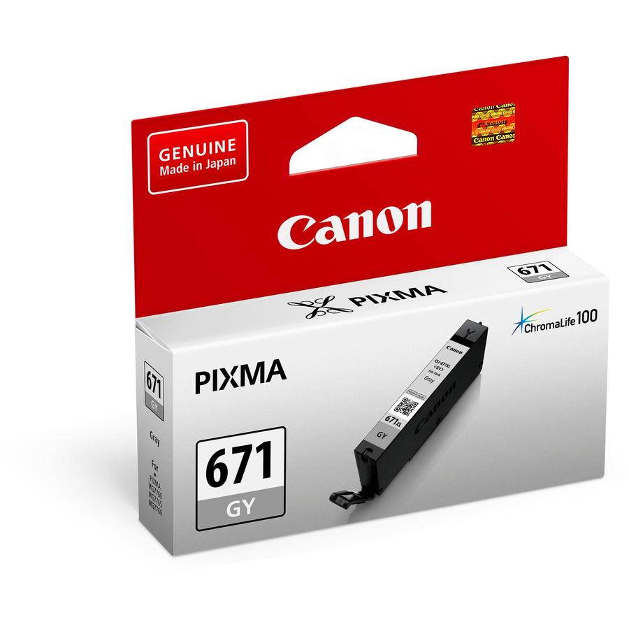 Canon Genuine CLI671GY Grey Ink
