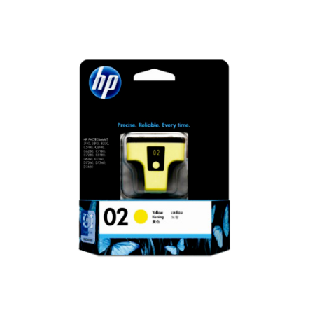 HP Genuine 02 Yellow Ink Cartridge - C8773WA