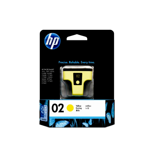 HP Genuine 02 Yellow Ink Cartridge - C8773WA