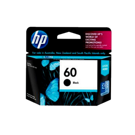 HP Genuine 60 Black Ink Cartridge - CC640WA