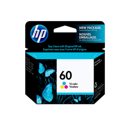 HP Genuine 60 Tri-Colour Ink Cartridge - CC643WA