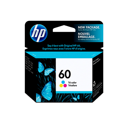HP Genuine 60 Tri-Colour Ink Cartridge - CC643WA