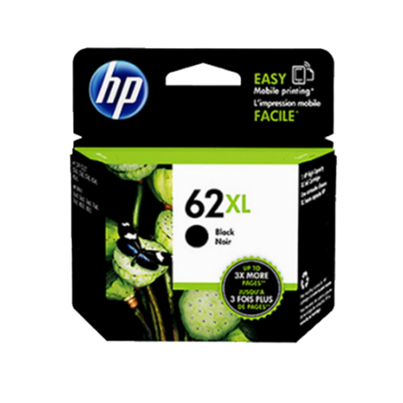 HP Genuine 62XL Large Black Ink Cartridge - C2P05AA