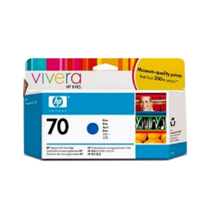 HP Genuine 70 130ml Ink Cartridge - Blue- C9458A