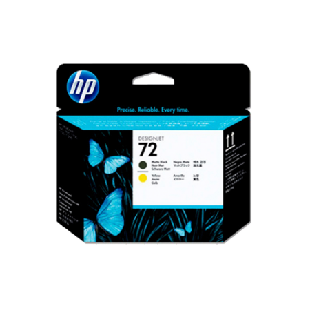 HP Genuine 72 Printhead Matte Black / Yellow - C9384A