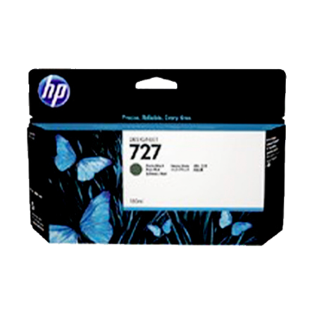 HP Genuine 727 300-ml Matte Black Designjet Ink Cartridge- C1Q12A