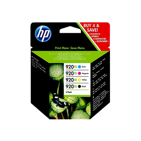 HP Genuine 920XL Ink Value 4 Pack- CZ080A