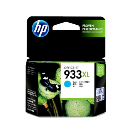 HP Genuine 933XL Hi-Yield Cyan Ink Cartridge - CN054AA