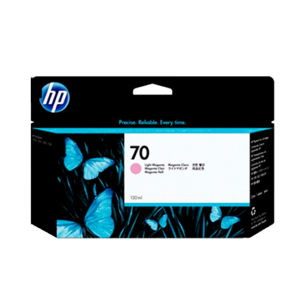 HP Genuine No.70 130ml Ink Cartridge - Light Magenta- C9455A
