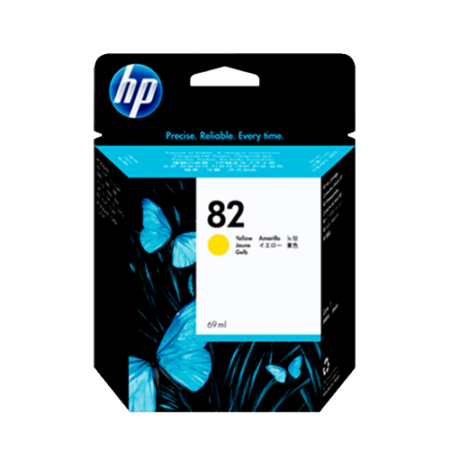 HP Genuine No.82 Ink Cartridge - Yellow- C4913A