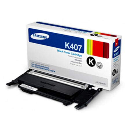 Samsung Genuine CLT-K407S Black Toner -CLP320 CLP325 CLX3185
