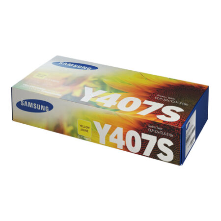 Samsung Genuine CLT-Y407S Yellow Toner -CLP320 CLP325 CLX3185