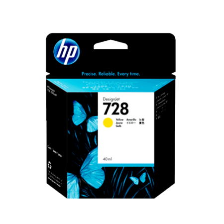 HP 728 40ml Yellow Ink Cartridge