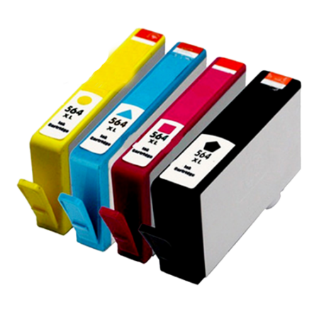 Premium Compatible HP 564XL Ink Set of 4 (Bk/C/M/Y)