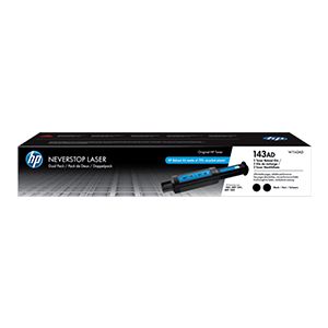 HP 143A Dual Pack Black Neverstop Toner Reload Kit (W1143AD)