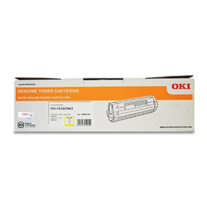 Oki Genuine 46443105 Yellow Toner - 10000 pages