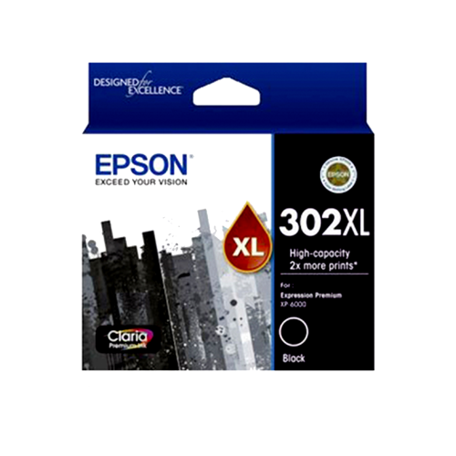 Epson Genuine 302XL High Capacity Photo Black Ink Cartridge