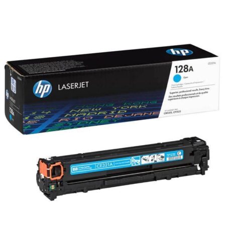 HP Genuine 128A Cyan Toner CE321A - LaserJet CM1415 CP1525