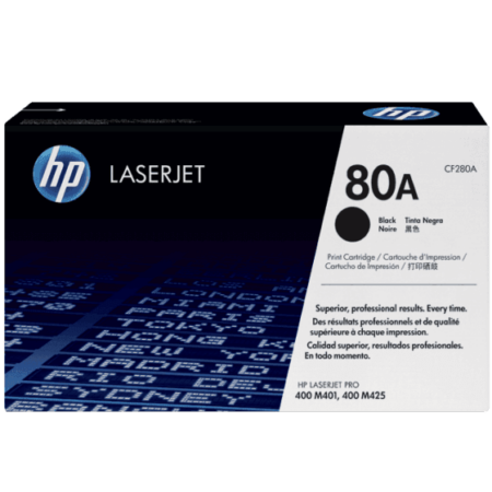 HP Genuine 80A Black Toner CF280A - LaserJet Pro M401 M425