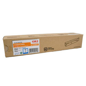 Oki Genuine 43459455 Cyan Toner - C3300 C3400 C3600
