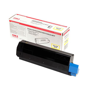 Oki Genuine C55YTONE Yellow Toner - C5250n C5450n C5510 C5540